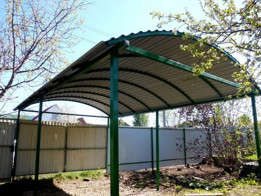 Арочный навес для автомобиля