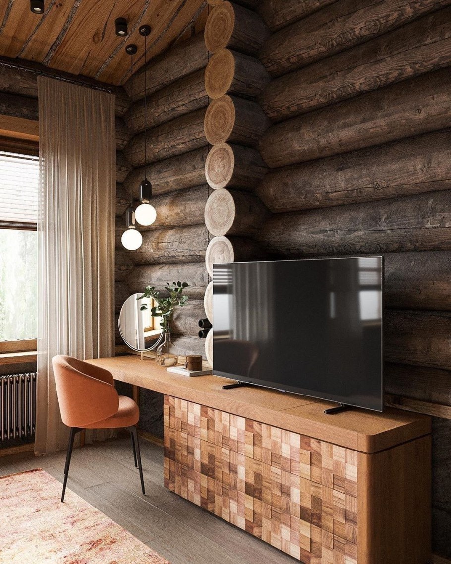 Интерьер деревянного дома