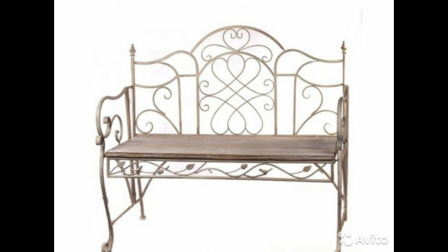 Скамья Садовая металлическая