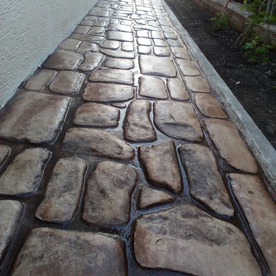 Печатный бетон технология