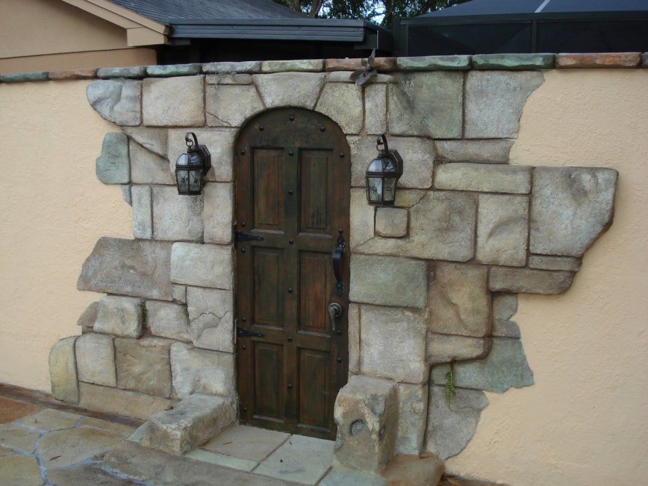 Фасадная штукатурка под камень