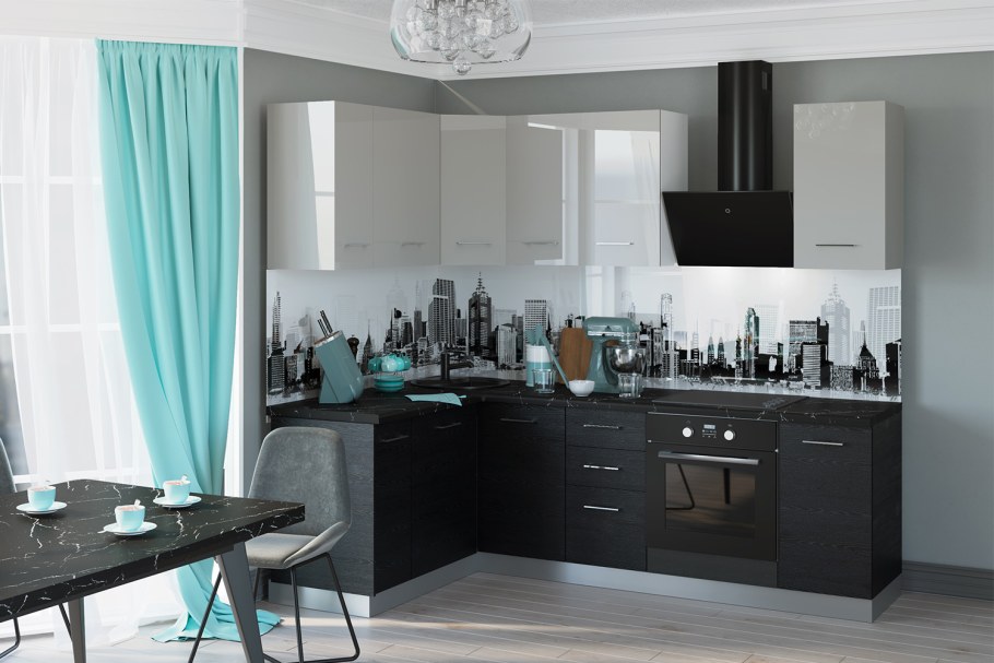 Кухня Амика серый перламутр