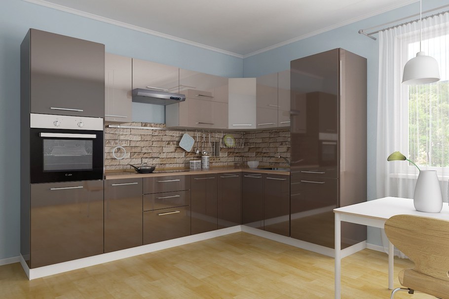 Кухня Амика трюфель серый камень