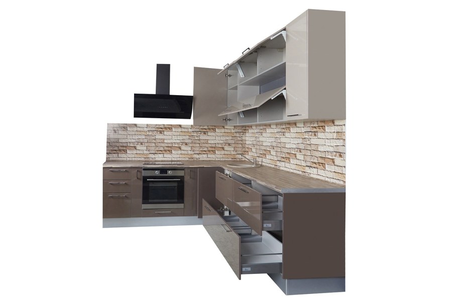 Амика серый камень кухня хофф