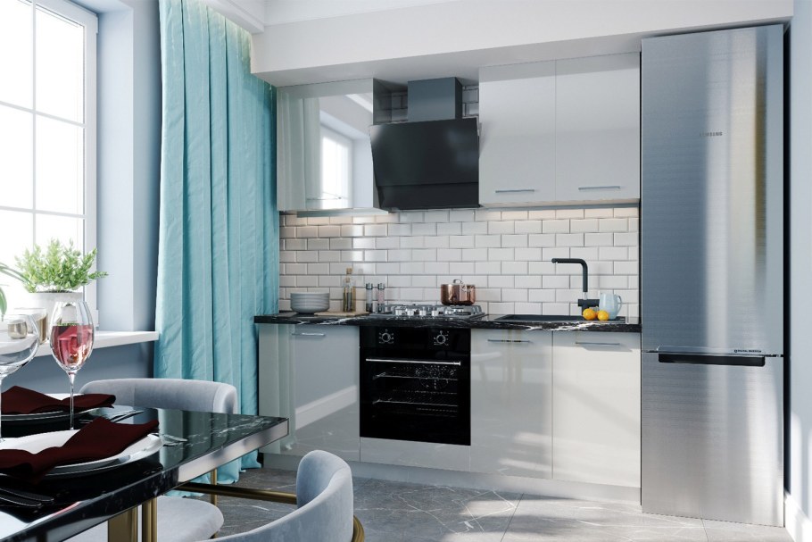 Кухня хофф серая