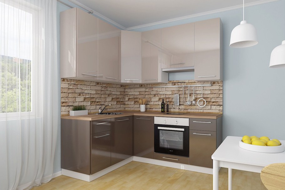 Амика серый камень кухня хофф