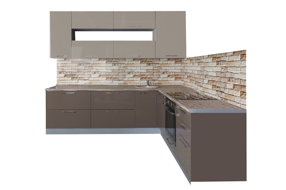 Амика серый камень кухня хофф