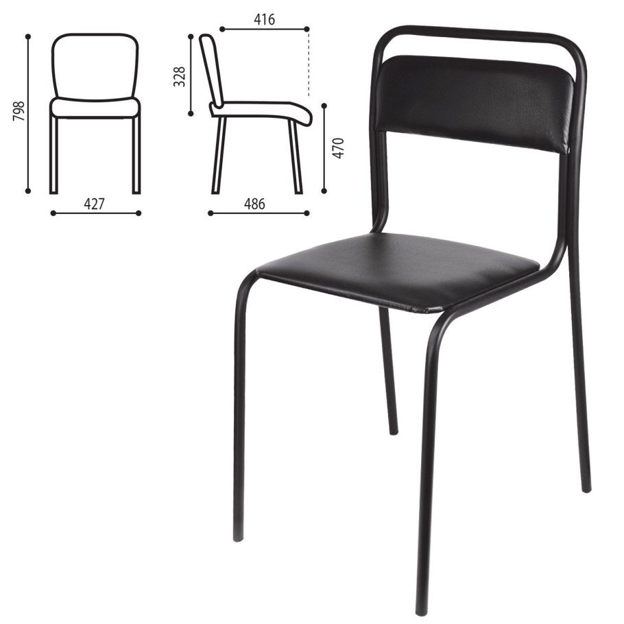 Стул Аскона см 7/7-02, кожзам к-01