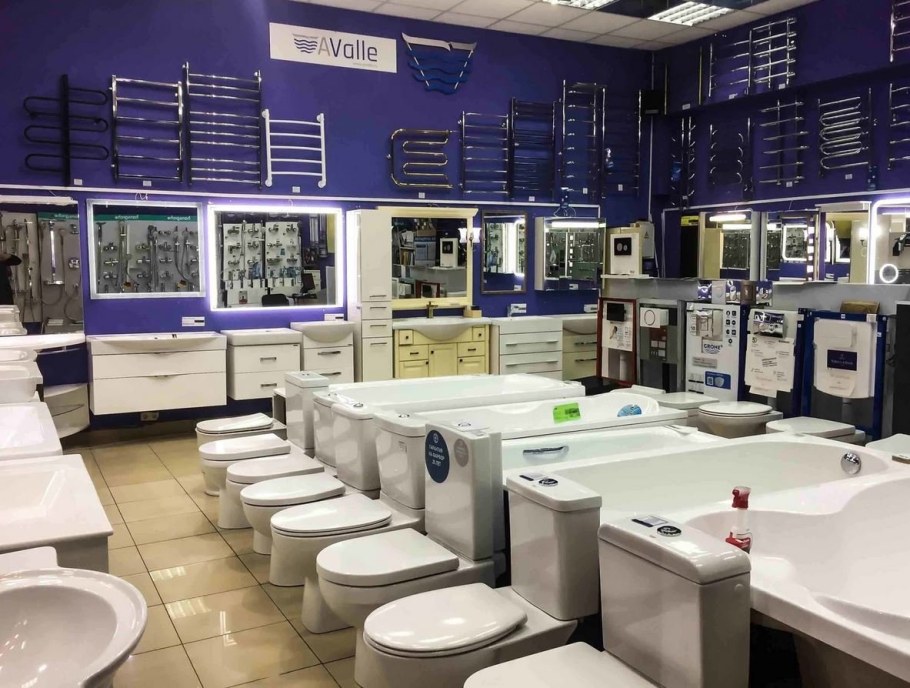 Крупные магазины сантехники