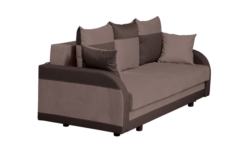 Диван Доминик, велюр Neo 08 (св.коричневый)