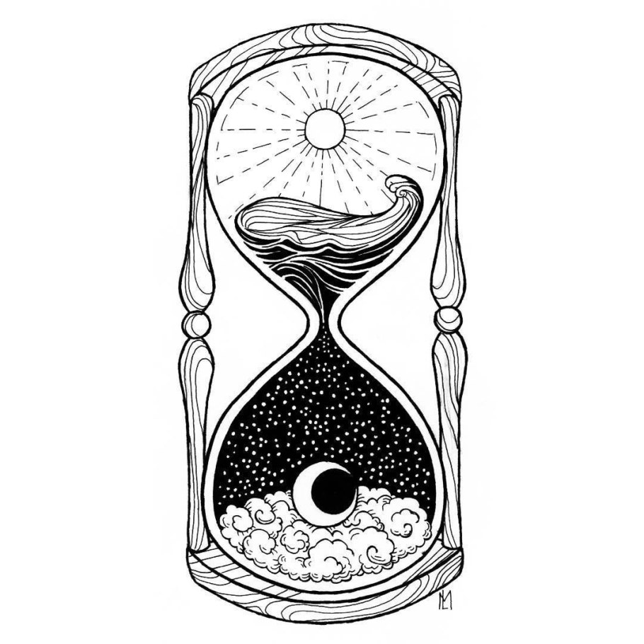 Песочные часы в графике