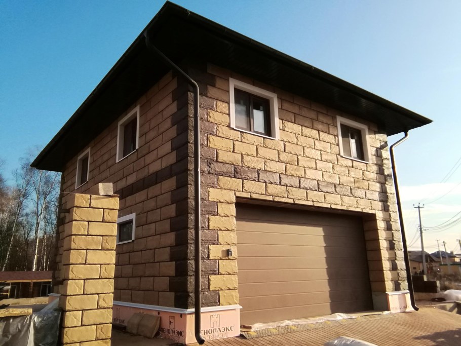 Гараж из блоков