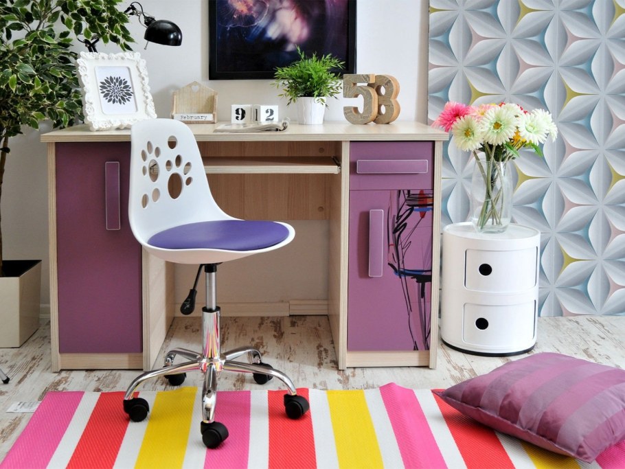 Письменный стол MK-4608-Pi piccola для девочки