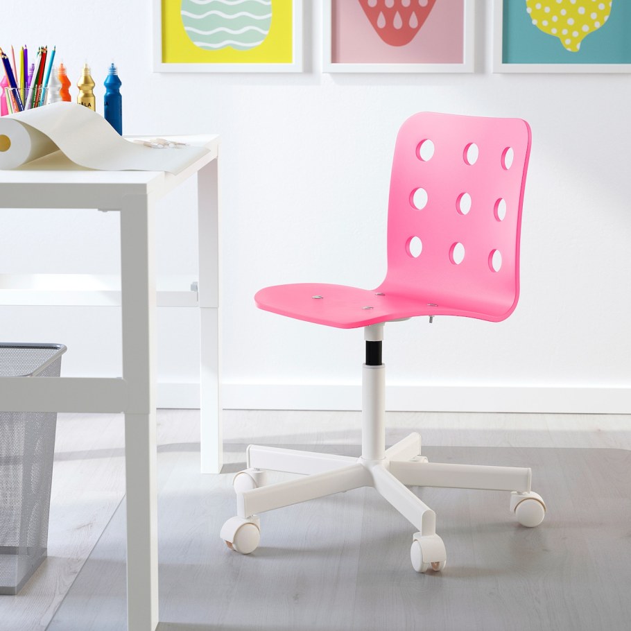 Ikea стул детский ЮЛЕС белый