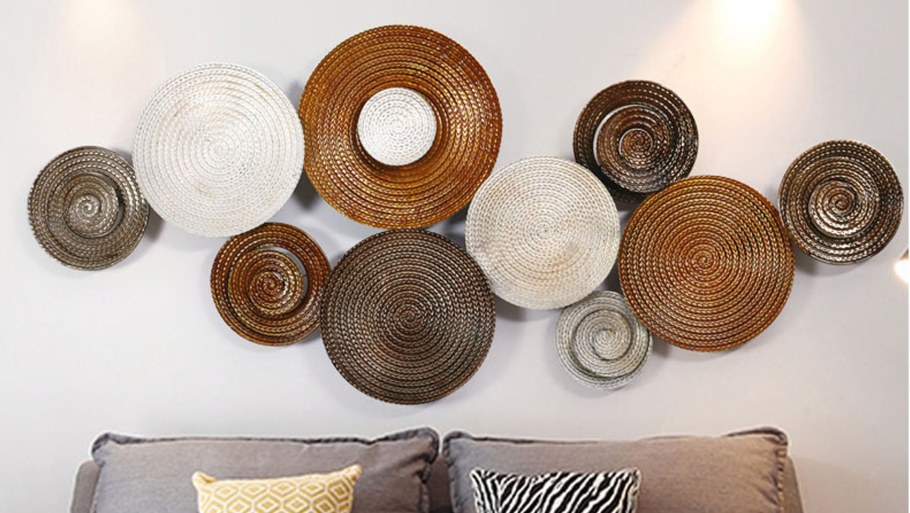 Плетеные тарелки на стену