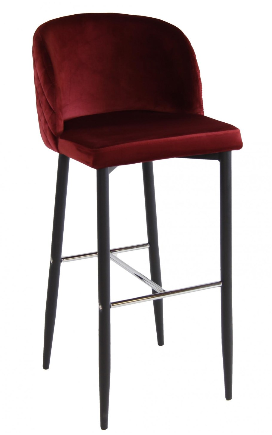 Полубарный стул бордо