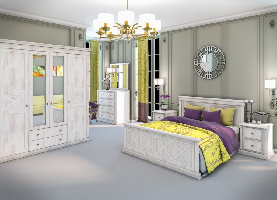 Белая спальня Гранада Артис