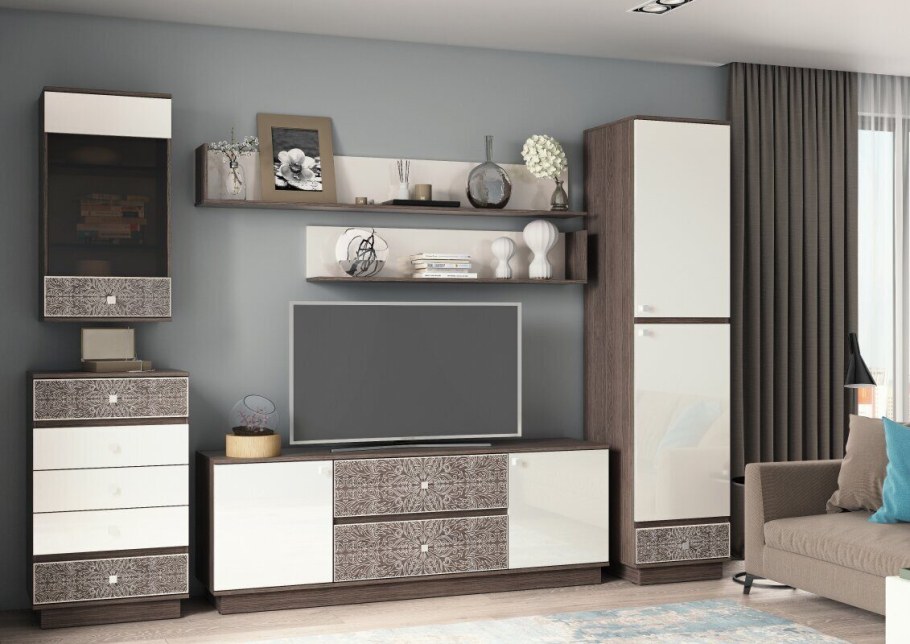 Ясень Анкор темный мебель