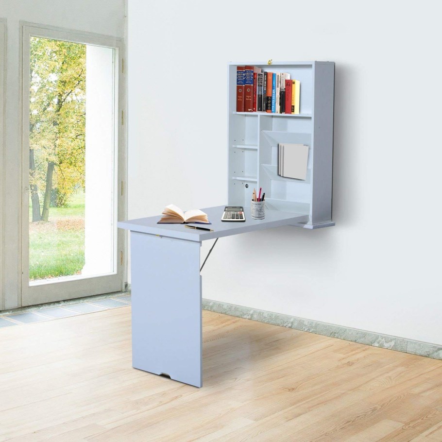 Навесной шкаф с откидным столом