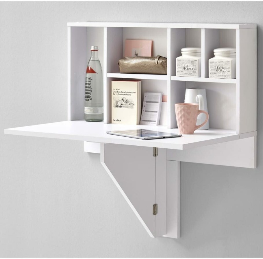 Откидной стол с полками