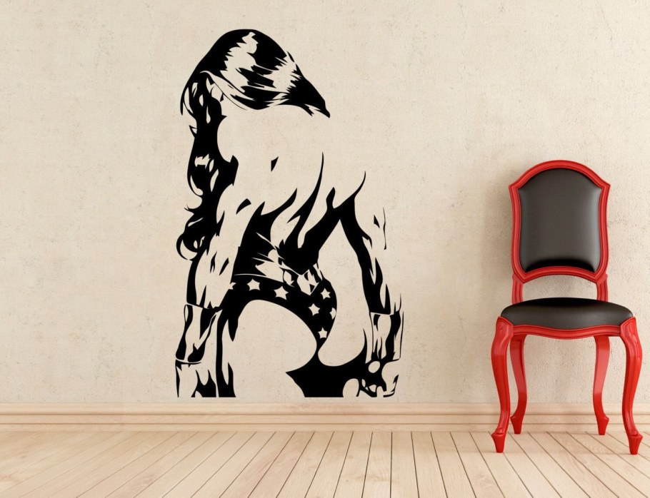 Прикольные трафареты для стен