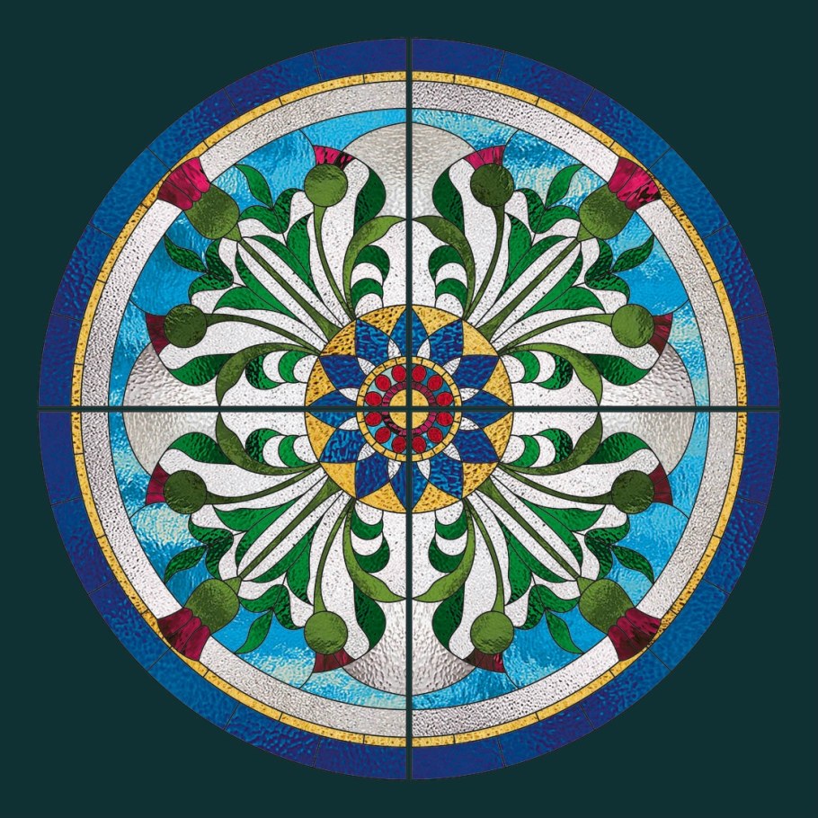 Орнаментальная композиция в круге