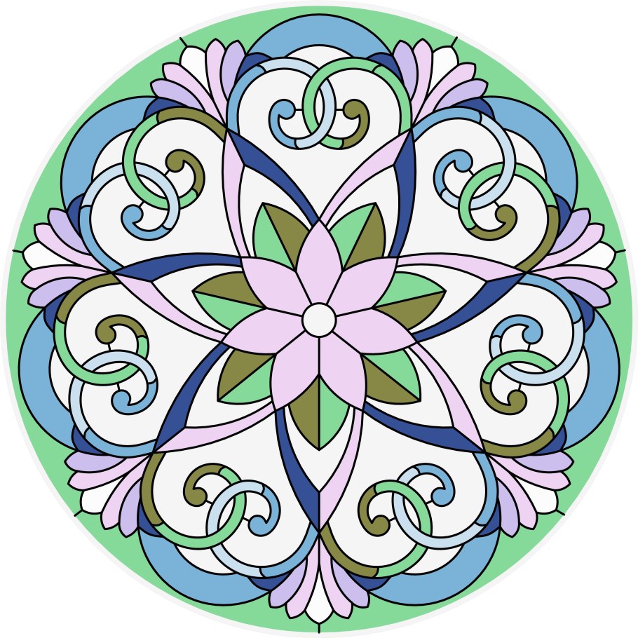 Узор в круге