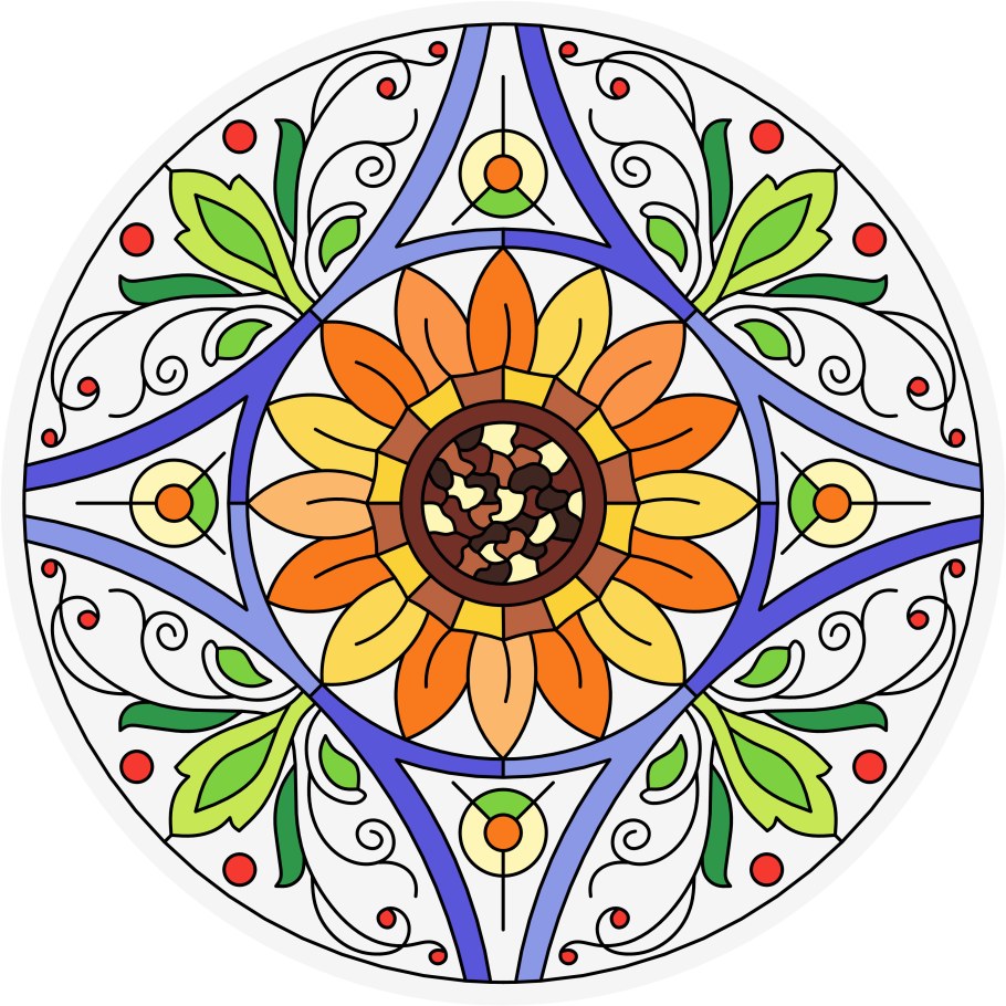 Узор в круге