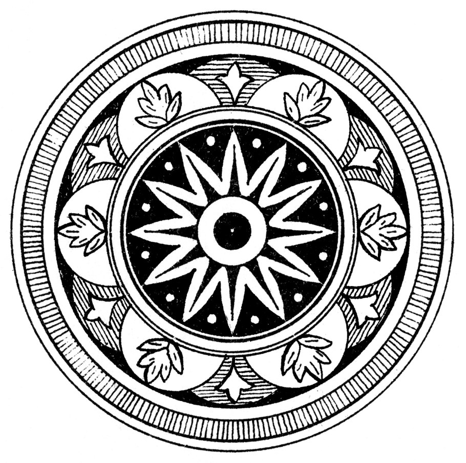 Розетка орнамент в круге