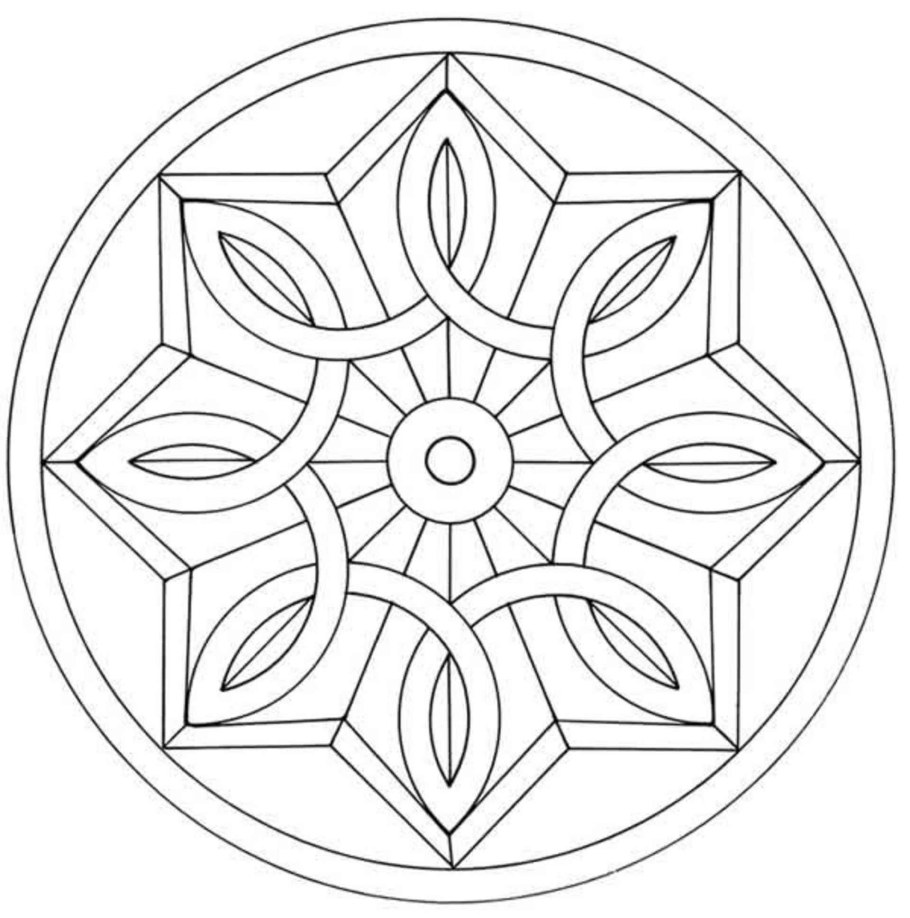 Геометрический орнамент в круге