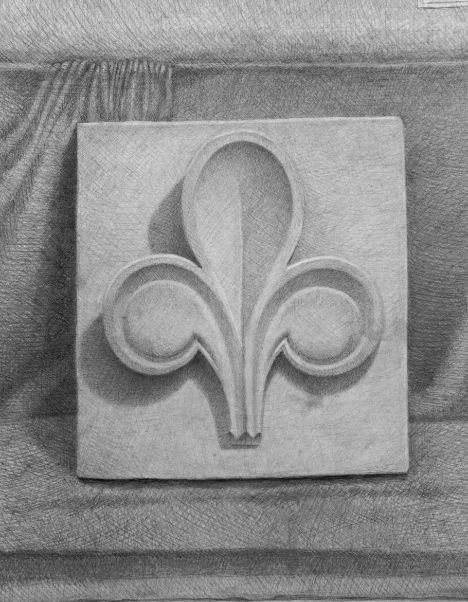 Гипсовая розетка трилистник Лотос