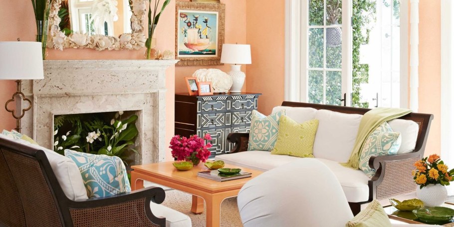 Абрикосовый цвет в интерьере