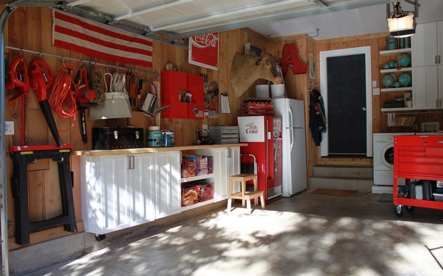 Американский гараж внутри