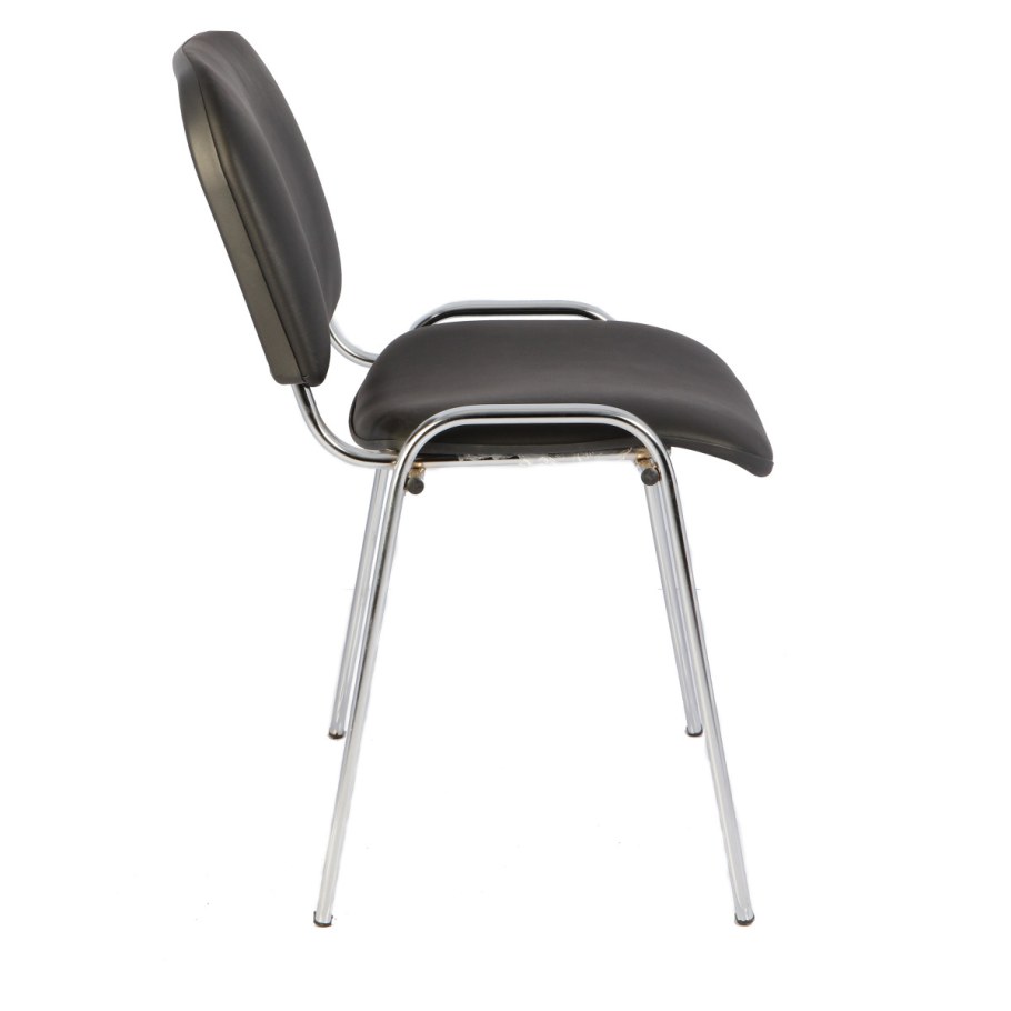 Изо хром кожзам черный