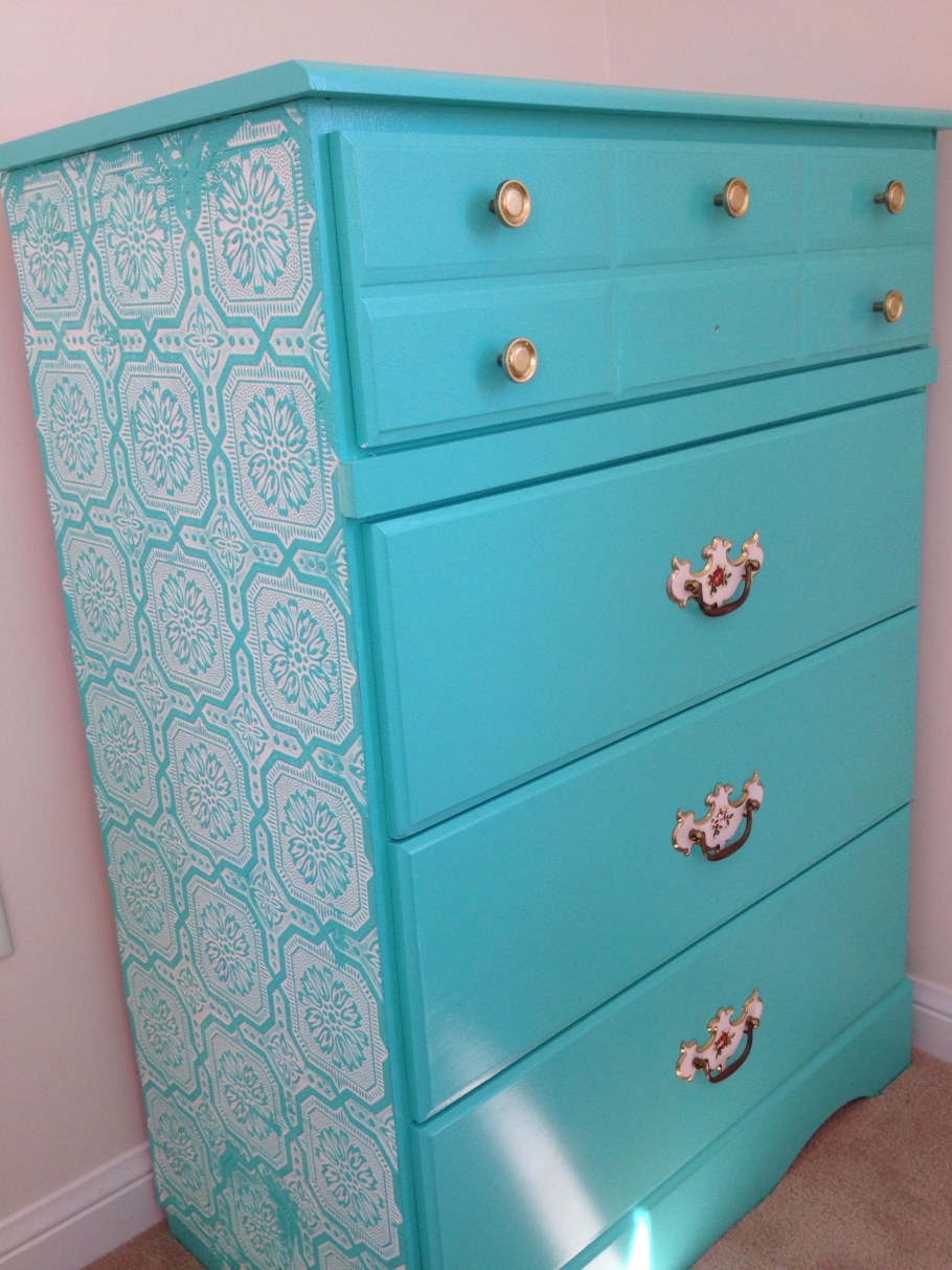 Комод цвет бирюза