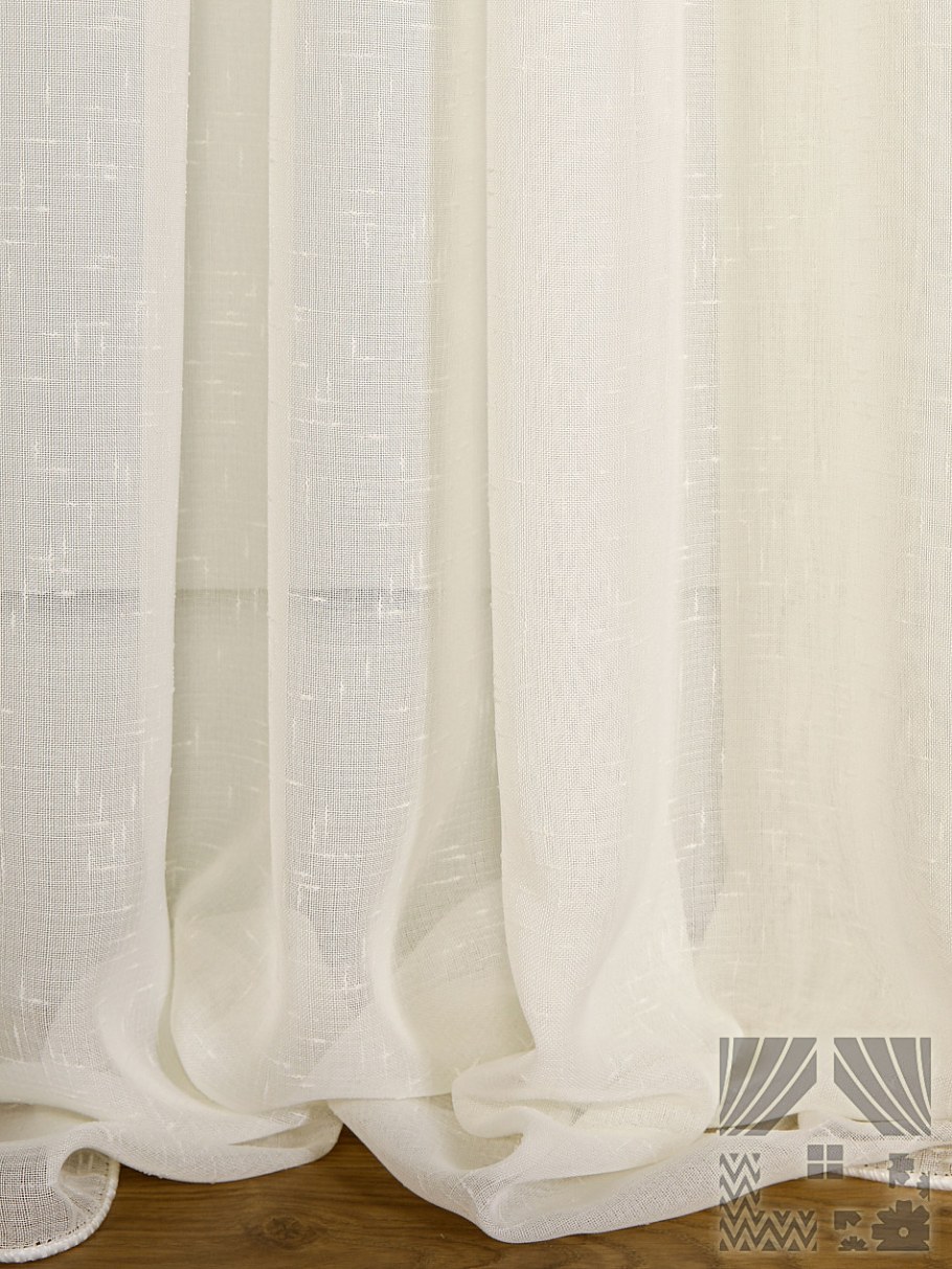 Штора айвори Аврора зеленый