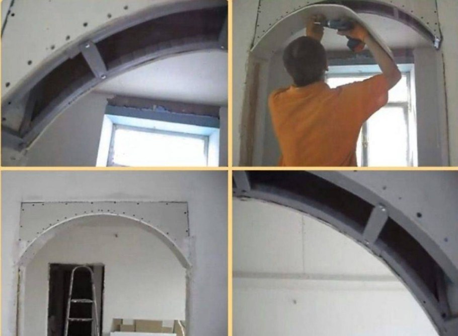 Арка проем 1метр из гипсокартона