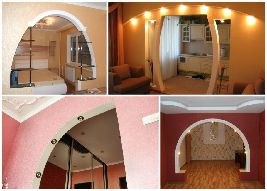 Арочные проемы из гипсокартона