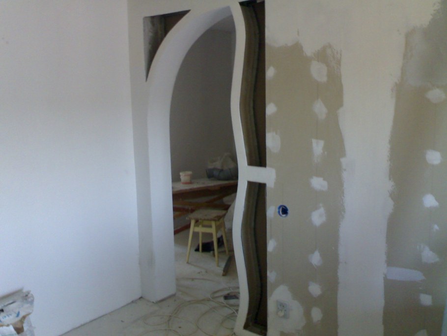 Перегородки из ГКЛ фигурные