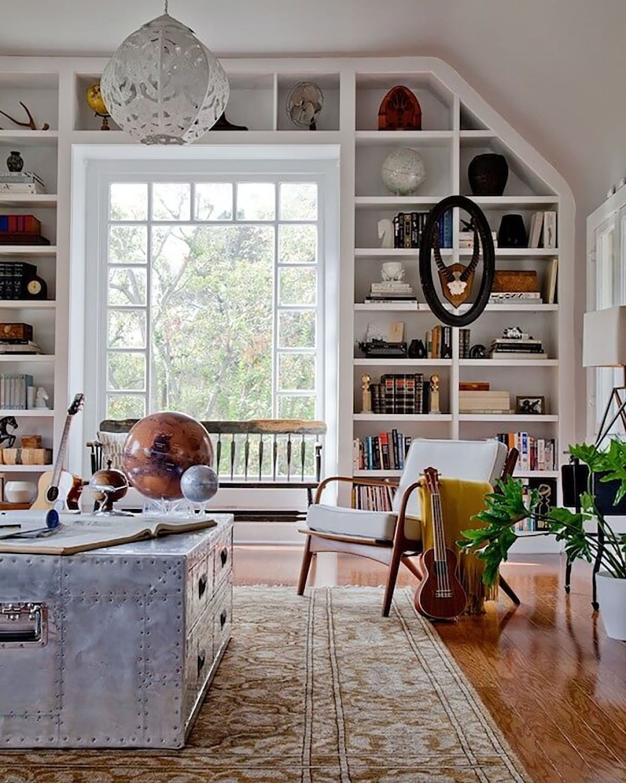 Кабинет в стиле бохо
