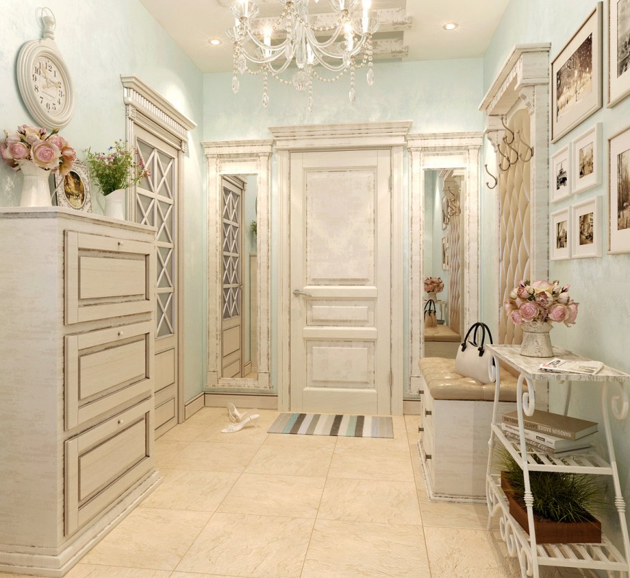 Интерьер прихожей в прованском стиле