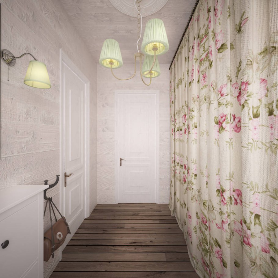 Шторы в стиле Прованс для прихожей