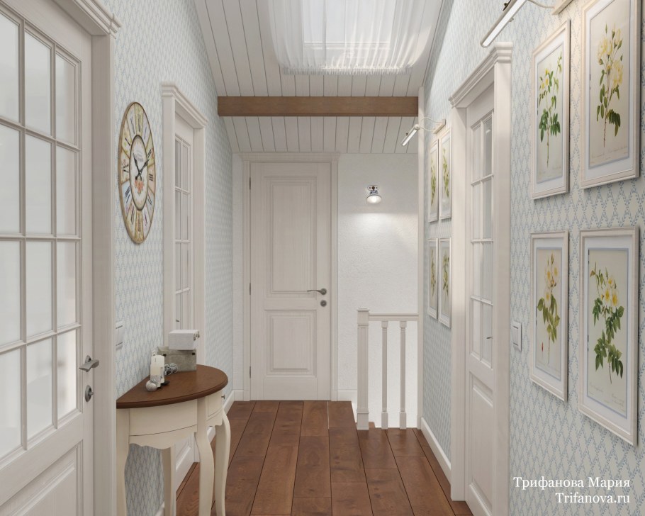 Вагонка в коридоре