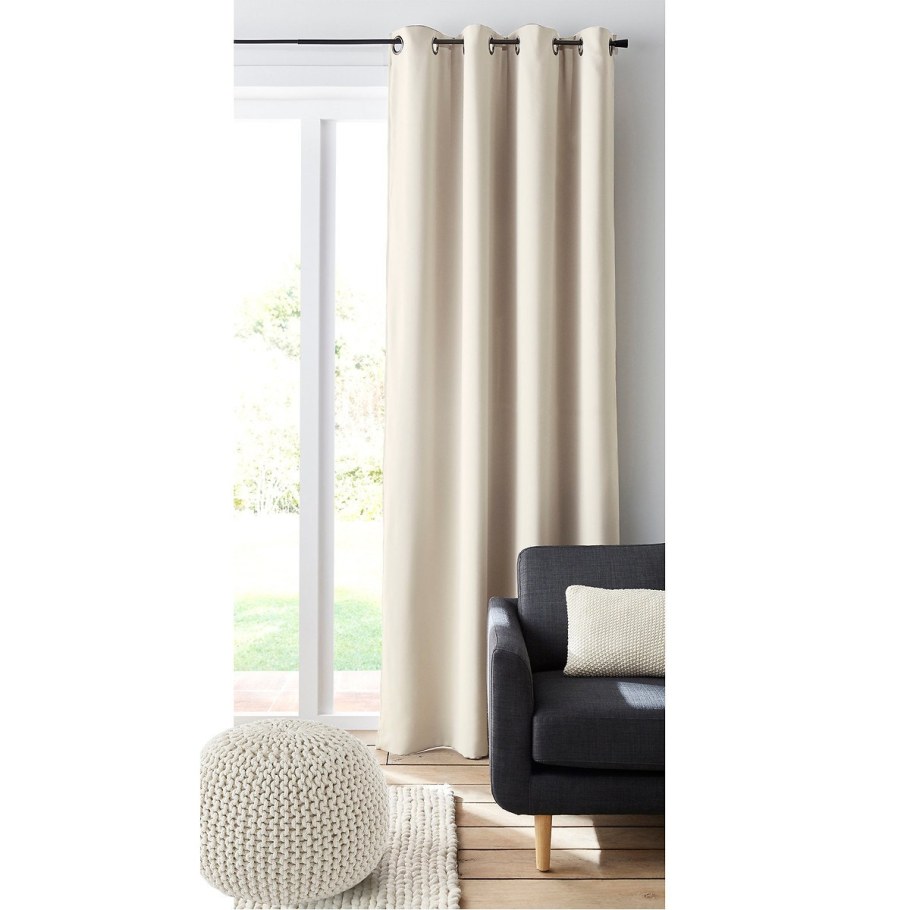 Штора Затемняющая, двусторонняя, с люверсами voda