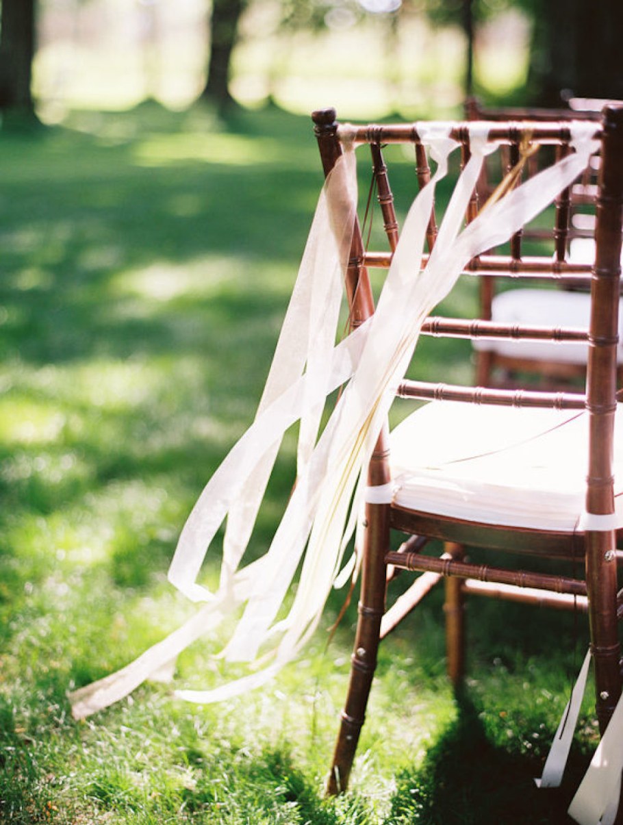 Ленты на стулья на свадьбу