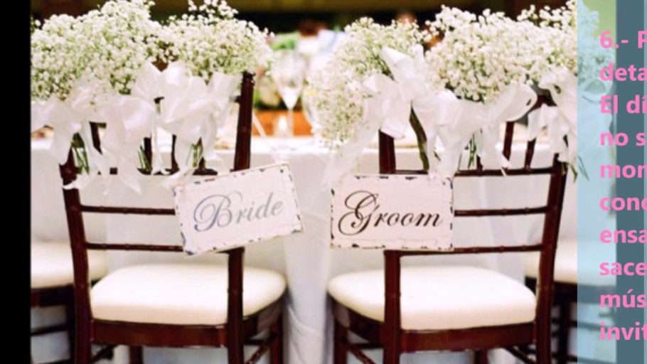 Украшения на стулья для гостей на свадьбу