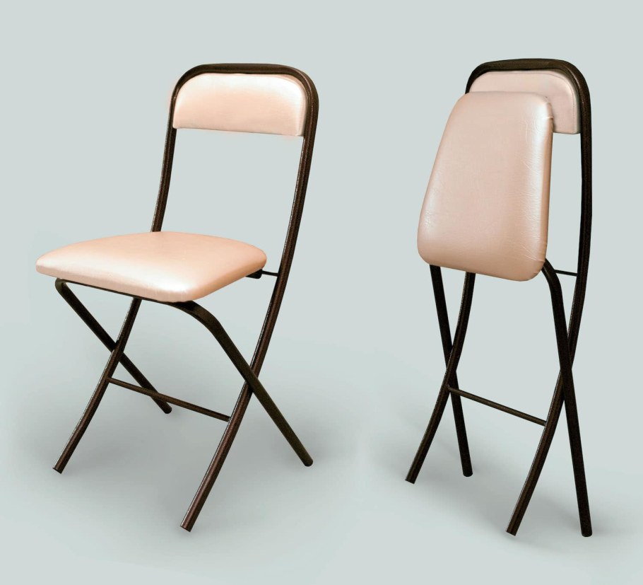 Стул раскладной комфорт, Титан/серый