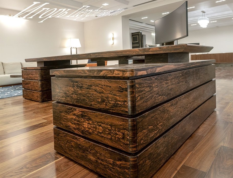 Натуральный шпон Зирикот мебель