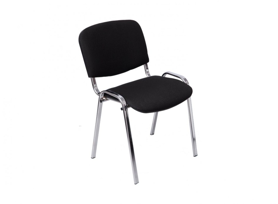 Стул офисный черный натуральная кожа