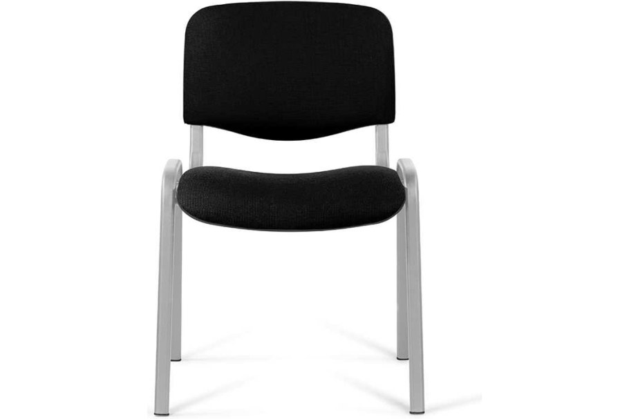 Стул офисный easy Chair изо с-11 черный (ткань, металл хромированный)